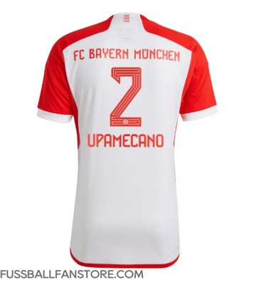 Bayern Munich Dayot Upamecano #2 Replik Heimtrikot 2023-24 Kurzarm